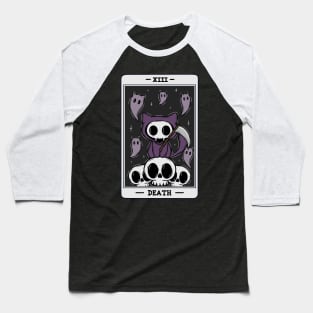 Cat tarot card Death Baseball T-Shirt